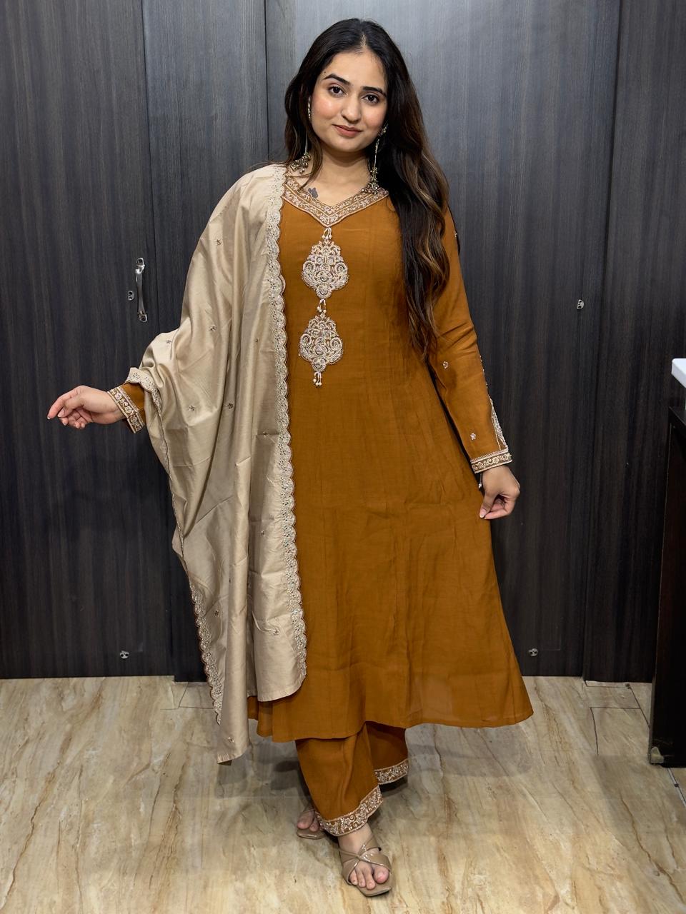 Black and gold ethnic fabric